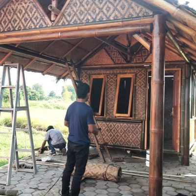 Jual rumah anyaman bambu 7